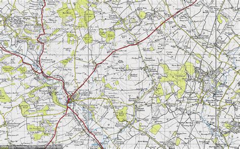 Historic Ordnance Survey Map of Blandford Camp, 1940