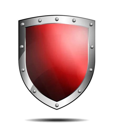 medieval crusader knight shield with cross red and two swords isolated — Stock Photo © Andrey ...