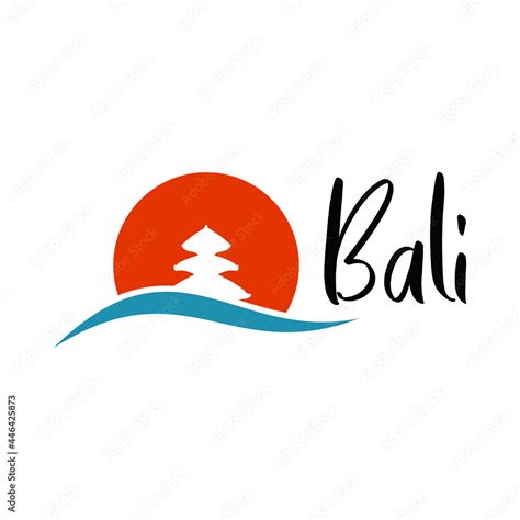 Bali Logo Design Vector Icon Symbol Stock Vector | Adobe Stock