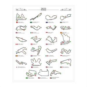 Formula 1 2023 Calendar, Printable F1 2023 Calendar, Formula 1 Circuits ...