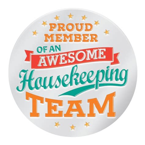 Proud Member Of An Awesome Housekeeping Team Lapel Pin With Presentation Card | Positive Promotions