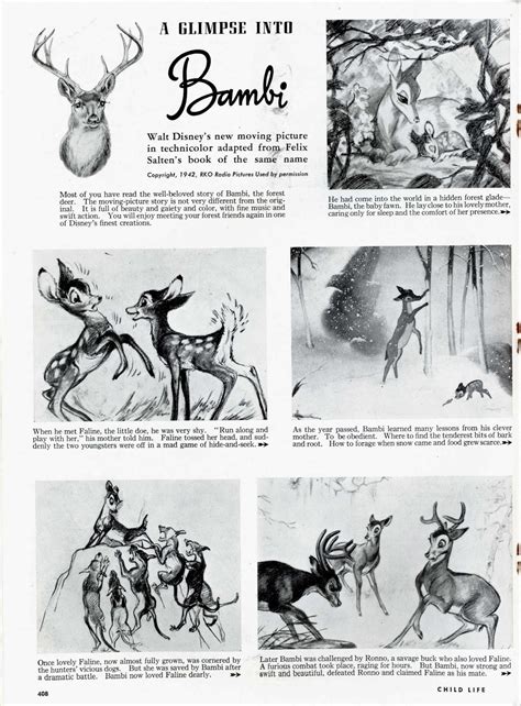 Bambi art, Disney concept art, Disney character sketches