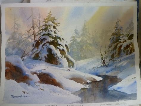 Roland Lee Travel Sketchbook: Painting Snow - Watercolor Workshop in ...