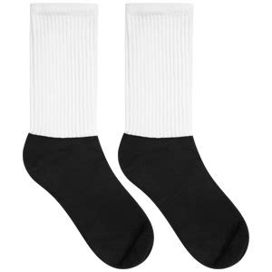 Black Foot Sublimated Socks | Printful