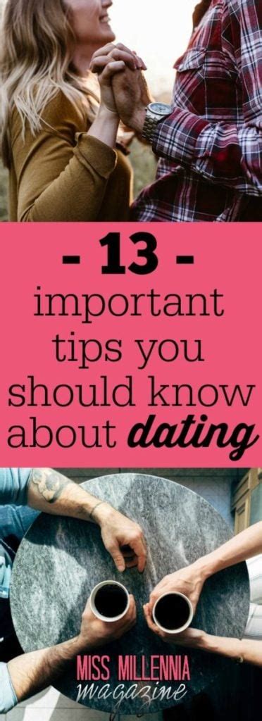 13 Important Tips You Should Know about Dating