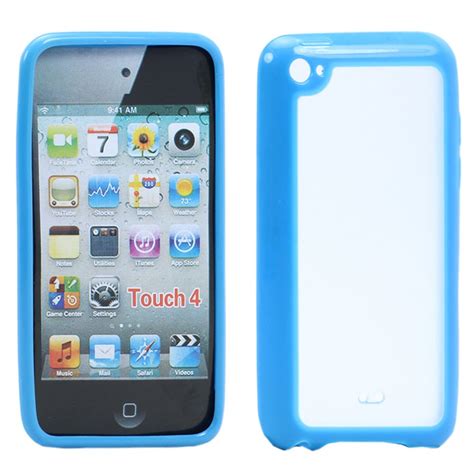 Wholesale Apple iPod Touch 4 Gummy Case (Blue)