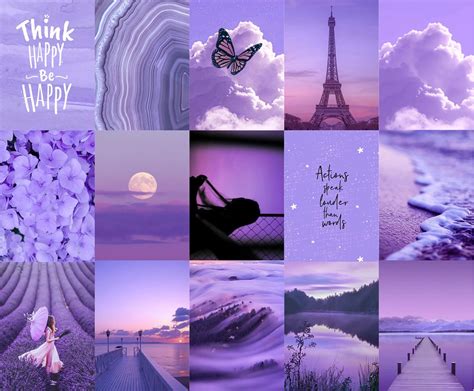 Lavender Aesthetic Collage Wallpaper