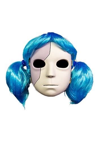 Adult Sally Face Wig and Mask Combo