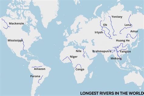 15 Longest Rivers in the World | Mappr