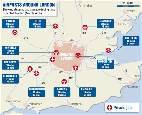 Airports In London Map - Zip Code Map