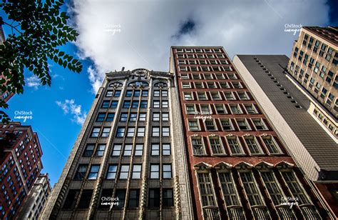 Looking Up At Chicago Loop Architecture - ChiStockImages.com