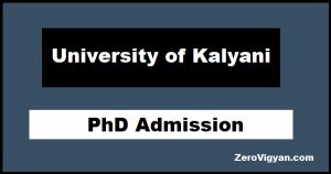 University of Kalyani PhD Admission 2023: Dates, Application Form ...