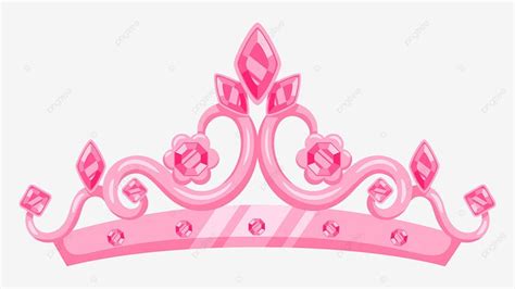 Elemento De Desenho Animado De Coroa De Princesa Rosa PNG , Princesa ...