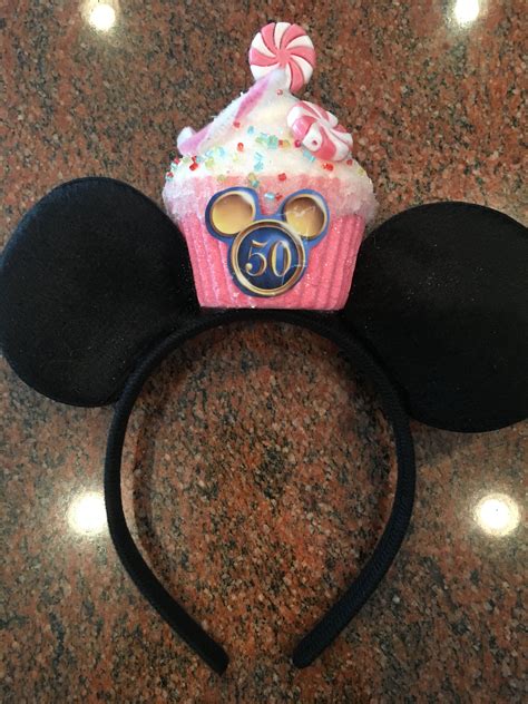 Disneyland 50th Birthday Mickey Mouse Ears | Disney mouse ears, Diy ...