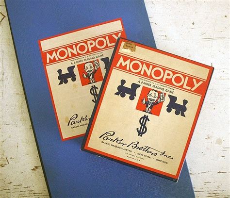 Vintage 1940s Monopoly Game Set by RobertaGrove on Etsy