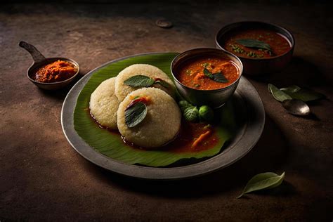 Idli sambar or Idli with sambhar and green red chutney Illustration 21993081 Stock Photo at Vecteezy