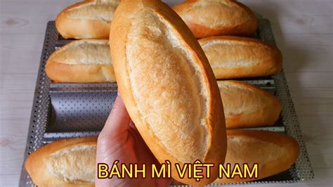 Cách làm bánh mì Việt Nam nhanh,không phụ gia - YouTube