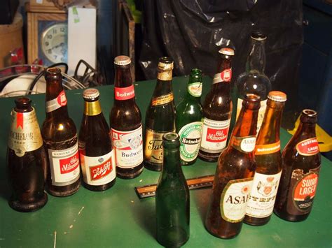 Lot Of Vintage Beer Bottles