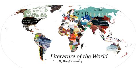 The Favorite Literary Work of Every Country Visualized on a World Map ...