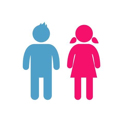 Vector girl and boy Icon | Icons ~ Creative Market