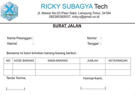 Format Surat Perintah Pengiriman - Delinewstv