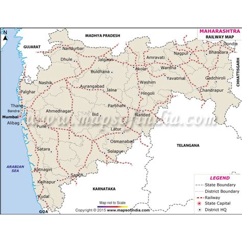 Maharashtra Rail Map