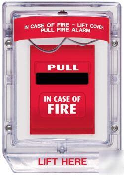 Stopper ii fire alarm pull station cover sti-1200