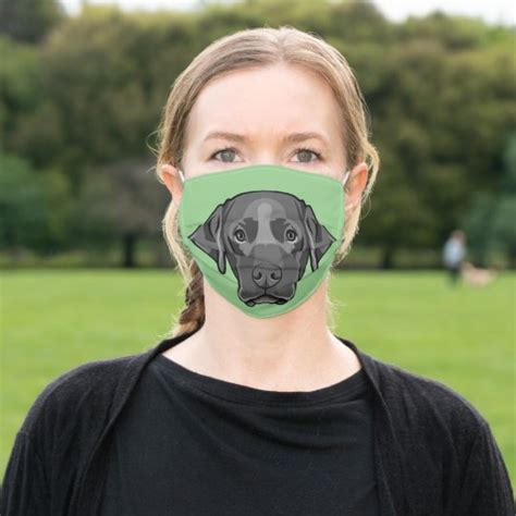 Black Lab Design Face Mask | Zazzle.com