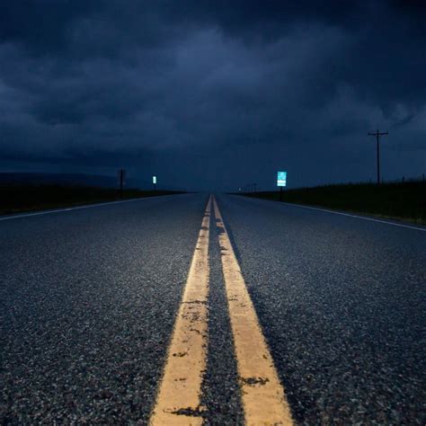 Empty Road At Night #iPad #Wallpaper Empty Road, Phone Backgrounds Quotes, Blackberry Z10, Best ...