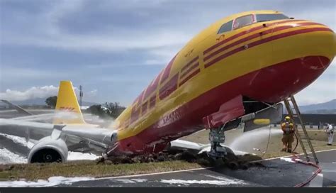 DHL Aero Expreso Boeing 757-200F HP-2010DAE crash lands at San Jose, CR | LaptrinhX / News