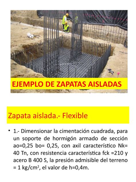 Ejemplo de Zapatas Aisladas | PDF | Fundación (Ingeniería) | Bienes raíces