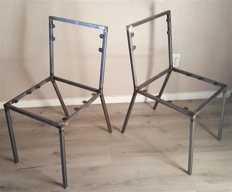 Steel Dining Chair Frame Set of 2 Free Shipping | Etsy | Muebles de metal, Escritorio de madera ...