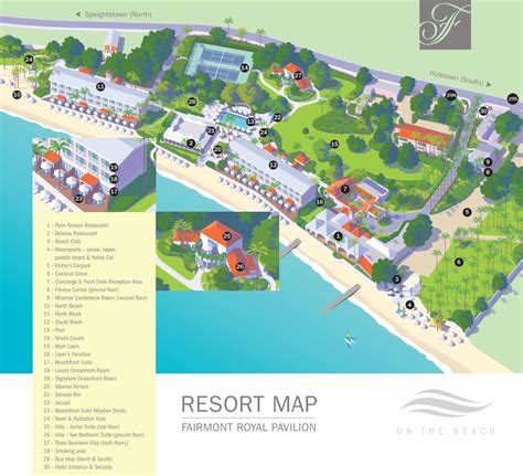 Resort Map | Fairmont Royal Pavilion | Barbados