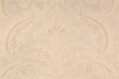 11.7 yards Wesley Hall Woven Damask Upholstery Fabric in Natural