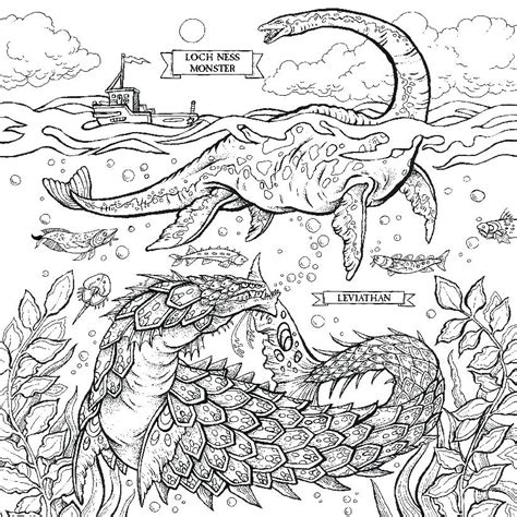 Sea Monster Coloring Pages at GetDrawings | Free download