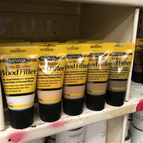 Minwax Color-Matched Wood Filler (color options)