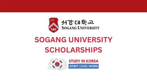 Sogang University Scholarships 2023 - Study in Korea