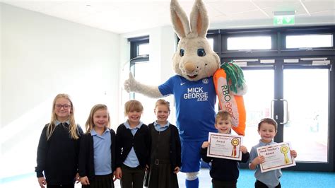 Posh Visit Wyton On The Hill Primary School | Peterborough United - The Posh