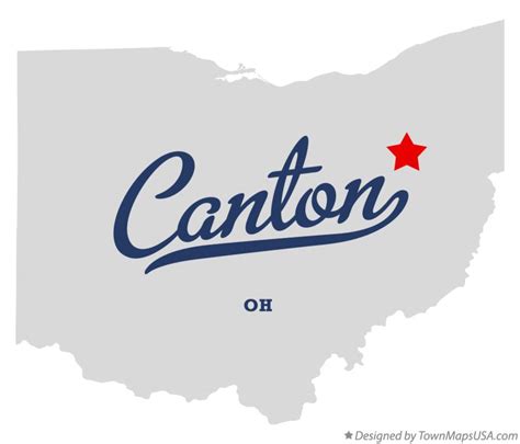 Map of Canton, OH, Ohio