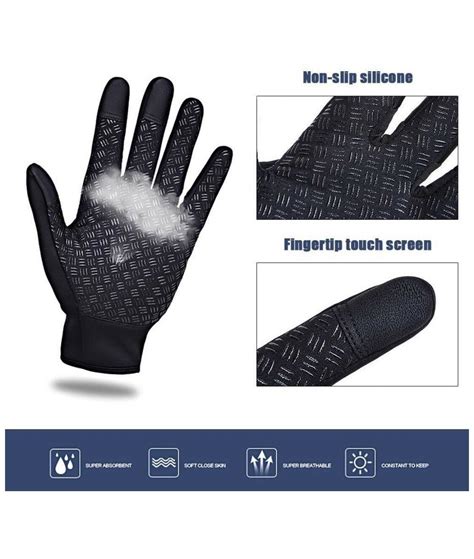 Wind Stopper HKXY Ladies Gloves TouchScreen Waterproof Motorcycle Driving - Size M | Property Room