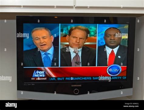 tv screen image of No Spin Zone host Bill o'reilly and guests Fox news ...