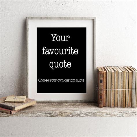 Quote Custom Poster Custom Quote Print Quote Custom Art - Etsy