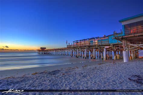 Cocoa Beach Pier Early Morning at the Beach | HDR Photography by Captain Kimo