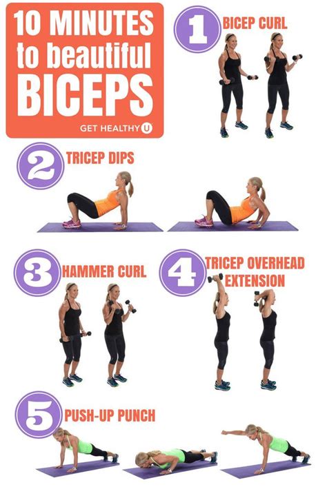 10-Minute Bicep Workout For Women | Bicep workout women, Biceps workout, Biceps