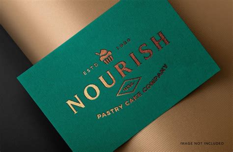 Premium PSD | Gold debossed logo mockup