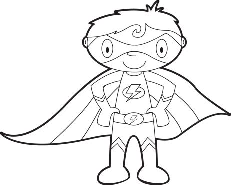 Superhero Outline Drawing at GetDrawings | Free download