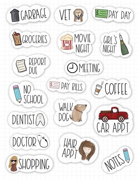 ESSENTIAL Digital Stickers for GoodNotes Planner, GoodNotes Stickers ...