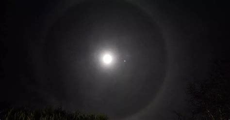 Live: Perfect lunar halo encircles moon in skies above Stoke-on-Trent - Stoke-on-Trent Live