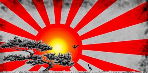 Rising Sun with Bonsai by geoschiss on DeviantArt