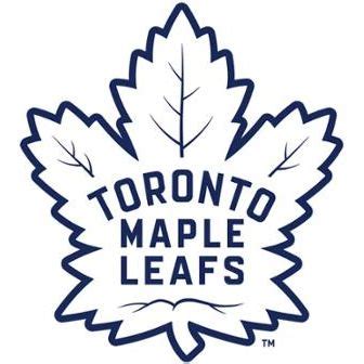 Toronto Maple Leafs White logo with blue outline | Toronto maple ...